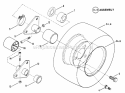 Wheels-Rear Diagram and Parts List for 280812BE  Snapper Lawn Tractor