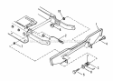 Blade Stop Pedals (30 Deck) Diagram and Parts List for 280812BE  Snapper Lawn Tractor