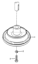 Drive Disc Assembly Diagram and Parts List for 280812BE  Snapper Lawn Tractor