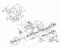 Rear Wheels Transmission And Variable Speed Drive Diagram and Parts List for 2680S  Snapper Lawn Tractor