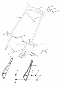 Handles Blade Control Diagram and Parts List for 32001SSST  Snapper Snow Blower