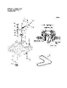Pump drive Diagram and Parts List for 5900702  Snapper Lawn Mower