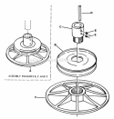 Drive Disc Assembly Diagram and Parts List for 26063  Snapper Lawn Tractor