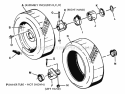 Wheels - Rear Diagram and Parts List for 26063  Snapper Lawn Tractor