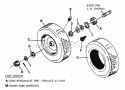 Wheels - Front Diagram and Parts List for 26063  Snapper Lawn Tractor