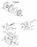 Smooth Clutch Assembly Diagram and Parts List for 280914BE  Snapper Lawn Tractor