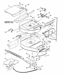 Cutting Decks Deflectors Diagram and Parts List for 280914BE  Snapper Lawn Tractor