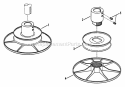 Drive Disc Assembly Diagram and Parts List for 280914BE  Snapper Lawn Tractor