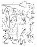 Electrical System (For 14Hp Briggs) Diagram and Parts List for 331415BVE  Snapper Lawn Tractor