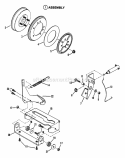 Smooth Clutch Assembly Diagram and Parts List for 300915BE  Snapper Lawn Tractor