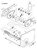 Chain Case LH Fender Diagram and Parts List for 300915BE  Snapper Lawn Tractor