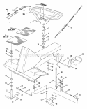 Front End Steering (Part 1) Diagram and Parts List for 25657BE  Snapper Lawn Tractor