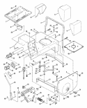 Main Case Diagram and Parts List for 25657BE  Snapper Lawn Tractor
