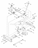 Rails Lift Arms Cam Lift Diagram and Parts List for 25657BE  Snapper Lawn Tractor