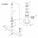 Spindle Diagram and Parts List for 25657BE  Snapper Lawn Tractor