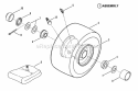 Wheels - Front Diagram and Parts List for 25657BE  Snapper Lawn Tractor