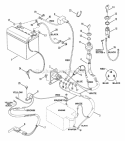 Electrical Systems Diagram and Parts List for 25657BE  Snapper Lawn Tractor
