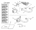 Exhaust - 65 8 12  14 Hp Engines Diagram and Parts List for 25657BE  Snapper Lawn Tractor