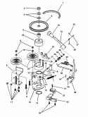 Belts Brakes Interlock (28 30  33 Models) (Series 18) Diagram and Parts List for 281318BE 84381 Snapper Lawn Tractor