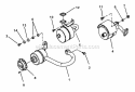 Engines  Exhaust Muffler Diagram and Parts List for 281320BE  Snapper Lawn Tractor