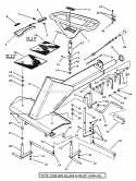 Front End Steering Diagram and Parts List for 281320BE  Snapper Lawn Tractor
