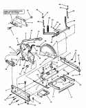 Rails Lift Arms Cam Lift Diagram and Parts List for 281320BE  Snapper Lawn Tractor