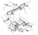 Blade Stop Pedals Diagram and Parts List for 281320BE  Snapper Lawn Tractor