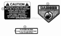 Decals (Part 2) Diagram and Parts List for 281320BE  Snapper Lawn Tractor