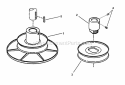 Drive Disc Assembly Diagram and Parts List for 281320BE  Snapper Lawn Tractor