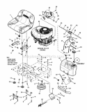Engine Group Diagram and Parts List for 2812524BVE 7800785 Snapper Lawn Tractor