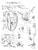 Electrical Group (125 Hp Briggs ES) Diagram and Parts List for 2812524BVE 7800785 Snapper Lawn Tractor