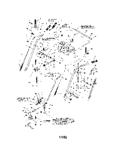 Handles/controls Diagram and Parts List for 9560E  Snapper Snow Blower