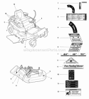 Decal Group - Safety  Common Diagram and Parts List for 355ZB2446 5900775 Snapper Lawn Tractor