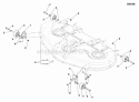 54 Mower Deck - Rollers  Casters Group Diagram and Parts List for 355ZB2654 5900748 Snapper Lawn Tractor