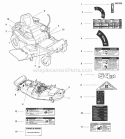 Decals - Safety  Operation (Usa Models) Diagram and Parts List for 355ZB2654 5900748 Snapper Lawn Tractor