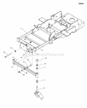 Main Frame  Front Suspension Diagram and Parts List for 355ZB2654 5900748 Snapper Lawn Tractor