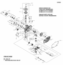 Transmission Service Parts Diagram and Parts List for 355ZB2446 5900775 Snapper Lawn Tractor