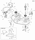 52 Mower Deck - Housing Spindles  Blades Group Diagram and Parts List for 365ZB2652CE 5900946 Snapper Lawn Tractor