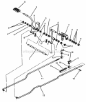 Brake  ForwardReverse Control Assemblies Diagram and Parts List for 381451HBVE 84393 Snapper Lawn Tractor