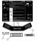 Decals (Part 1) Diagram and Parts List for 381451HBVE 84393 Snapper Lawn Tractor