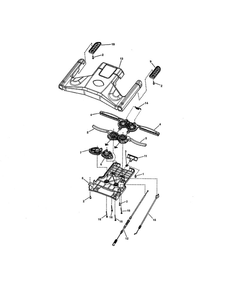Drive Control (Manual Start) Diagram and Parts List for 7800708 SXPV2270E Snapper Lawn Mower
