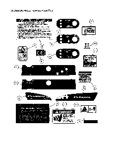 Decals Diagram and Parts List for 80488  Snapper Snow Blower