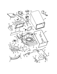 Deck Diagram and Parts List for 7800423 SPV21675EFC Snapper Lawn Mower