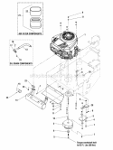 Engine  Pto Group - 24 Hp Briggs  Stratton Diagram and Parts List for 400ZB2450 5900706 Snapper Lawn Tractor