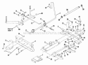 (41) Rails Lift Arms Cam Lift Diagram and Parts List for 41085  Snapper Lawn Tractor