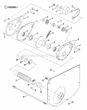 Chain Case LH Fender Diagram and Parts List for 25084BS  Snapper Lawn Tractor