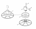 Drive Disc Assembly Diagram and Parts List for 25084BS  Snapper Lawn Tractor