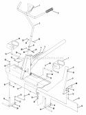 Front End Steering Diagram and Parts List for 25084BS  Snapper Lawn Tractor