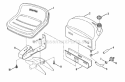 Fuel Tank - Operators Seat Diagram and Parts List for 25084BS  Snapper Lawn Tractor