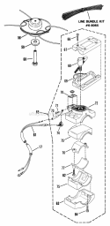 Gear Head Clutch Case And Swivel Handle Assembly (Part 2) Diagram and Parts List for 4111SST  Snapper Trimmer